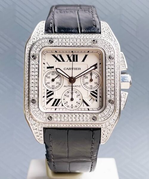 Cartier Santos 100 XL Chronograph Diamond