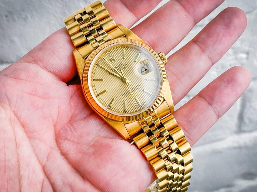 Rolex Datejust Full 18K Gold 16018