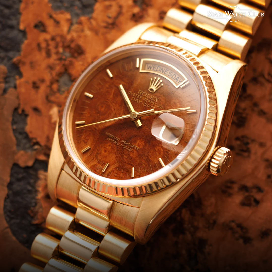 Rolex President Day-Date Wood Dial 18038