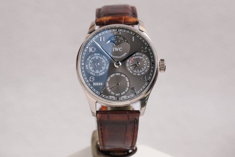 IWC Portugieser Perpetual Calendar Double Moonphase 18K White Gold