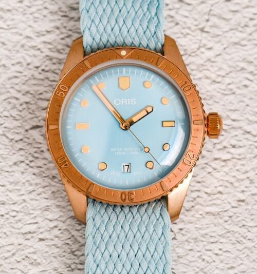 ORIS Divers Sixty-Five Cotton Candy Sky blue