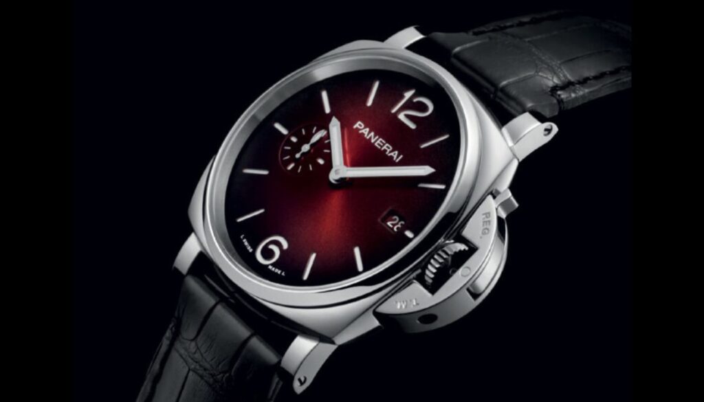 Panerai luminor due burgundy