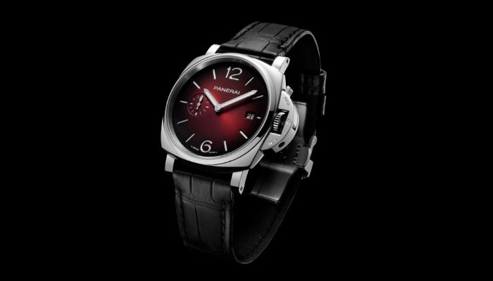 Panerai luminor due burgundy