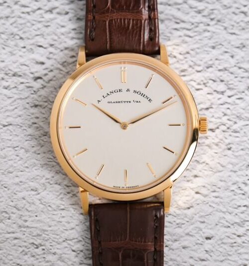 A Lange & Sohne Saxonia Thin 18K Rose Gold