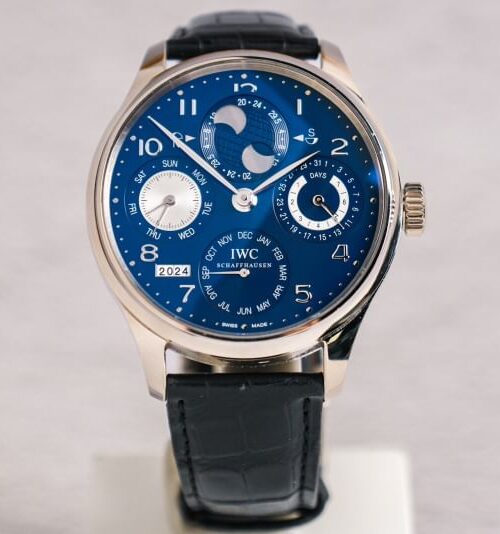 IWC Portugieser Perpetual Calendar Double Moonphase 18k white gold