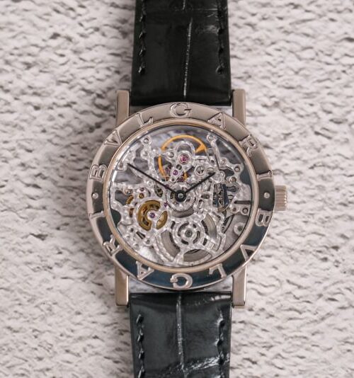 รับซื้อ Bvlgari Bvlgari 18K White Gold Skeleton Dial