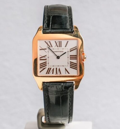 รับซื้อ Cartier Santos Dumont Ultra Thin 18K Rose Gold