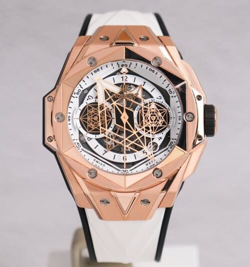 รับซื้อ Hublot Big Bang Sang Bleu 18K Rose Gold Chronograph Limited