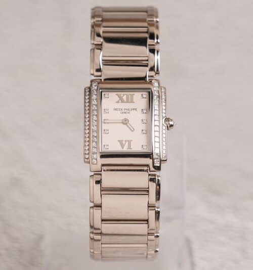 รับซื้อ Patek Philippe Twenty Four Full 18K White Gold Diamond