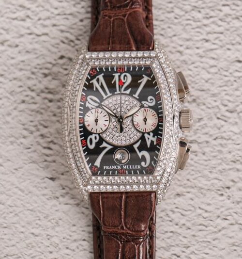 นาฬิกามือสอง Franck Muller Conquistador 18K White Gold Diamonds