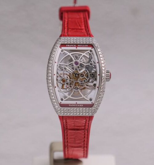 นาฬิกามือสอง Franck Muller V32 18K White Gold Diamonds skeleton