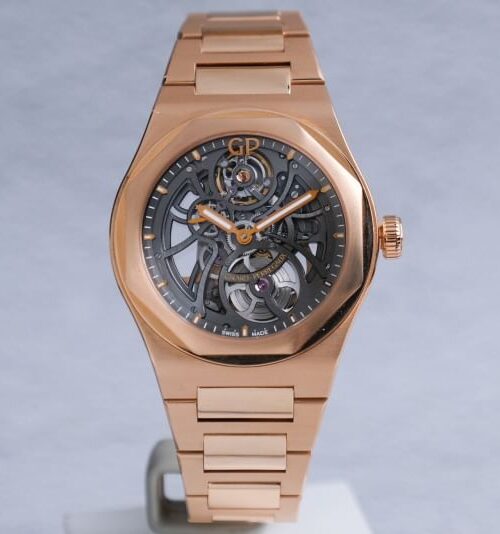 Girard Perragaux Laureato Skeleton Full 18K Rose Gold