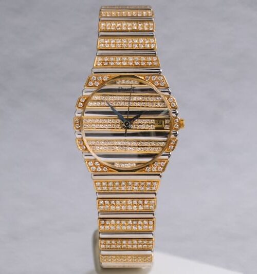 PIAGET Polo Full 18K Gold Diamond Integrated Bracelet