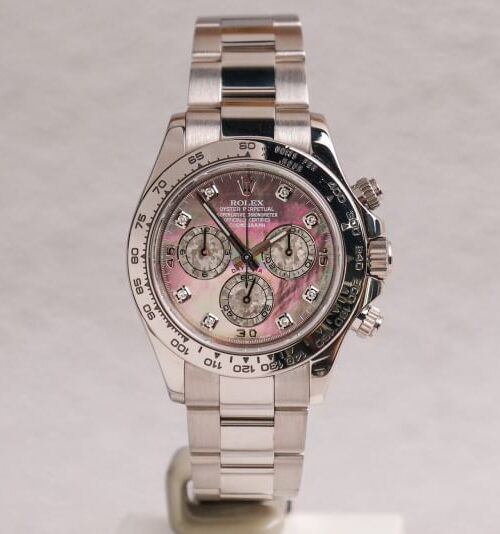 นาฬิกามือสอง Rolex Daytona Full 18k White Gold MOP Diamonds 116509