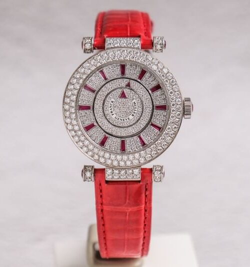 นาฬิกามือสอง Franck Muller Double Mystery 18K White Gold Full Diamond