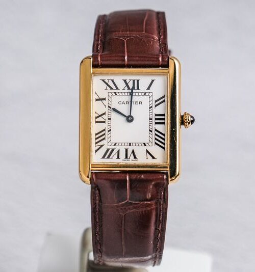 นาฬิกามือสอง Cartier Tank Solo M 18K Rose Gold