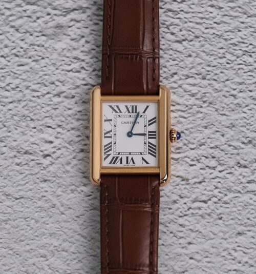 นาฬิกามือสอง Cartier Tank Solo Small Model 18K Rose Gold