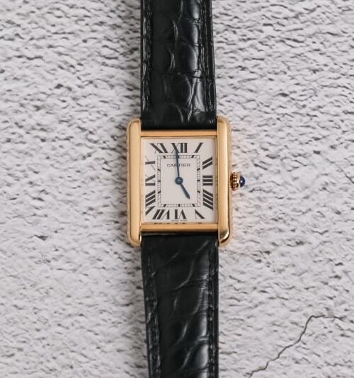 นาฬิกามือสอง Cartier Tank Solo Small Model 18K Yellow Gold
