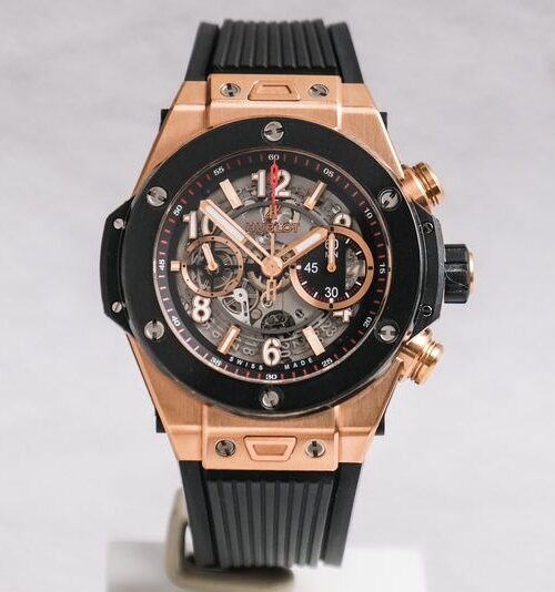 นาฬิกามือสอง Hublot Big Bang Unico 18K Rose Gold Skeleton 45