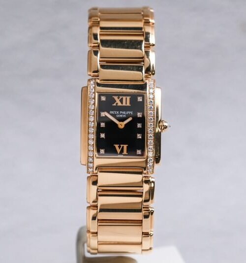 นาฬิกามือสอง Patek Philippe Twenty Four Full 18K Rose Gold Diamond