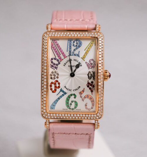 Franck Muller Long Island 18K Rose Gold Magic Color