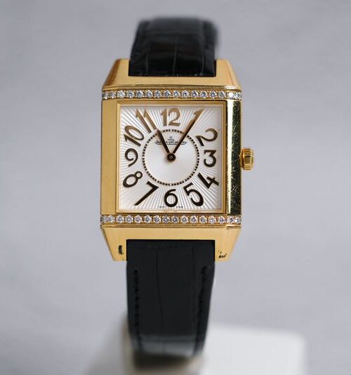 Jaeger LeCoultre Reverso Squadra Lady 18K Rose Gold Diamond