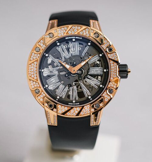 Richard Mille Extra Flat 18K Rose Gold Diamonds RM033