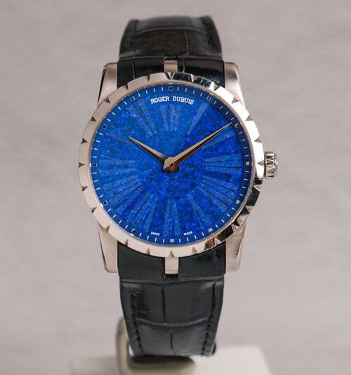 Roger Dubuis Excalibur 18K White Gold Lapis Dial