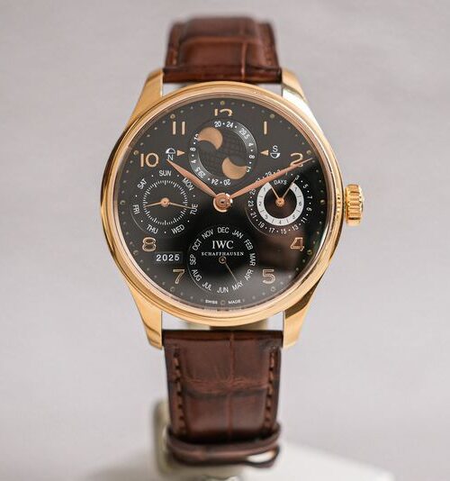 ร้านนาฬิกา IWC Portugieser Perpetual Calendar Double Moonphase 18K Rose Gold