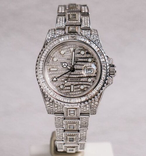 นาฬิกามือสอง Rolex ICE GMT MASTER II Full Diamond