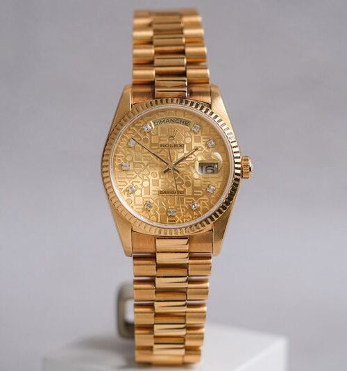 ROLEX Day Date 36 Full Gold Diamonds 18238
