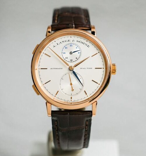 รับซื้อ A Lange & Sohne Saxonia Dual Time 18K Rose Gold