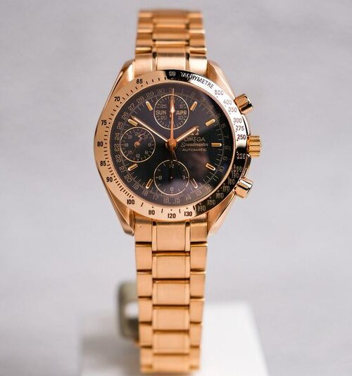 นาฬิกามือสอง Omega Speedmaster Tripple Date Full 18K Gold