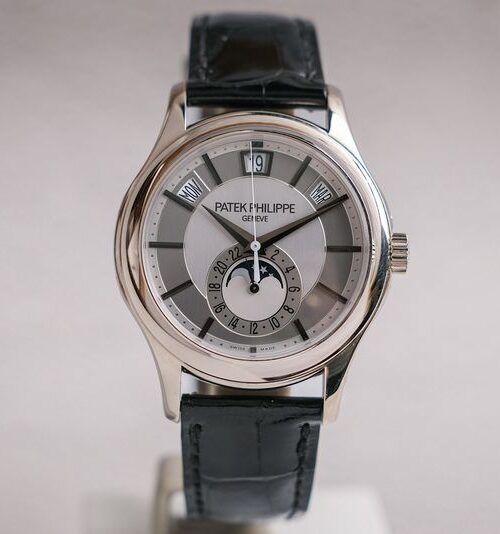 Patek Philippe 5205G-010 Annual Calendar Moonphase 18k White Gold