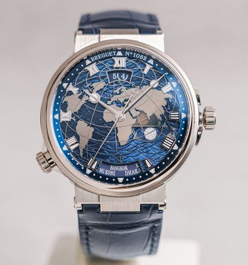 Breguet Marine Hora Mundi Worldtimer 18K White Gold