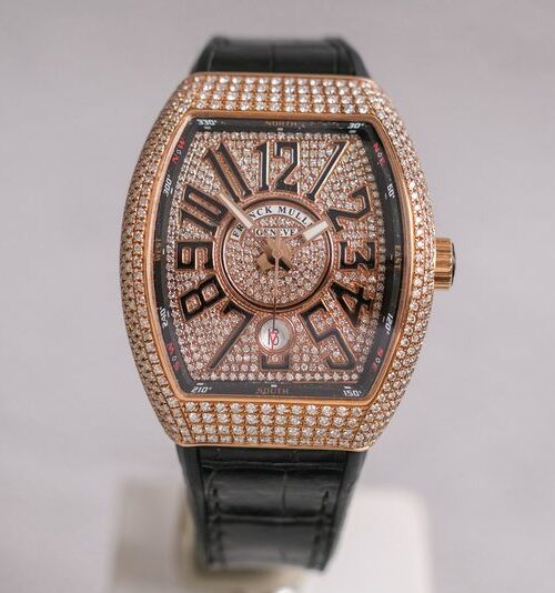 Franck Muller Vanguard V41 18K Rose Gold Diamond