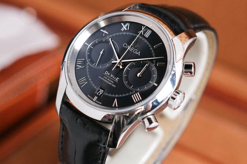 Omega De Ville Co Axial Chronograph Black (4)