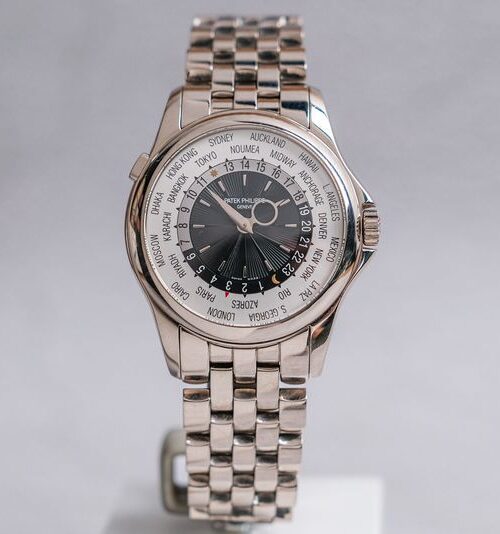 Patek Philippe World Time 5130/1G 18k Full White Gold