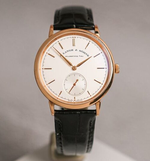 รับซื้อนาฬิกามือสอง A Lange & Sohne Saxonia 18K Rose Gold