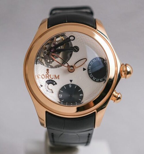 รับซื้อนาฬิกา CORUM Bubble 18K Rose Gold Tourbillon GMT Limited 5