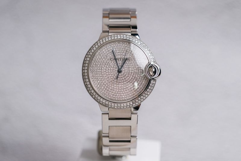 ร้านนาฬิกา Cartier Ballon Bleu 42 Full Diamond