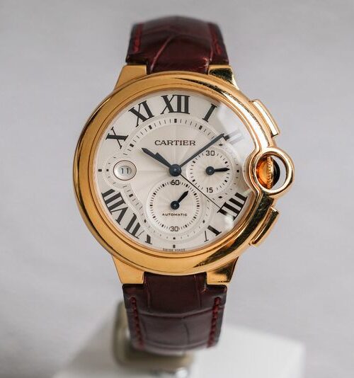 ขายนาฬิกา Cartier Ballon Bleu Chronograph 18K Rose Gold