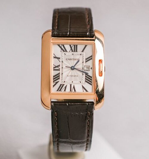 Cartier Tank Anglaise 18K Rose Gold Lady