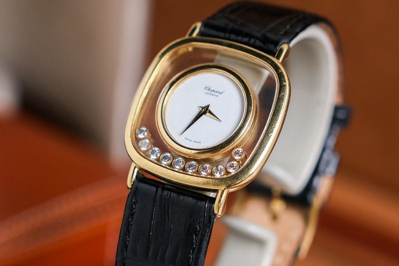 ขายนาฬิกา Chopard Happy Diamonds 18K Gold 30 mm