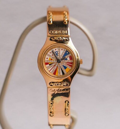 ขายนาฬิกา Corum Lady Admiral Full 18K Gold Diamond