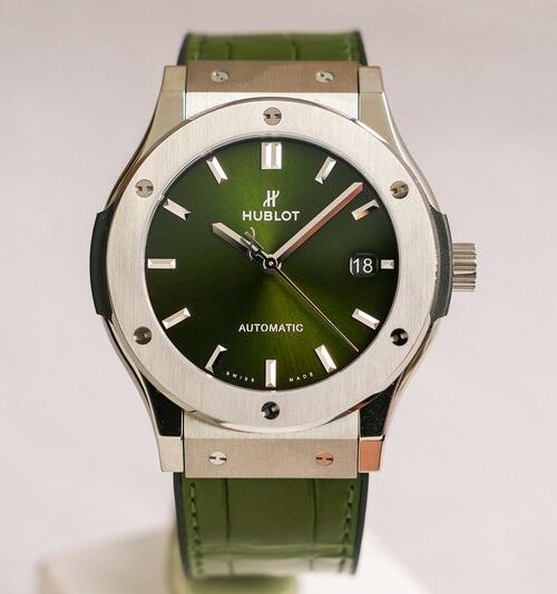 ขายนาฬิกา Hublot Classic Fusion Titanium Green