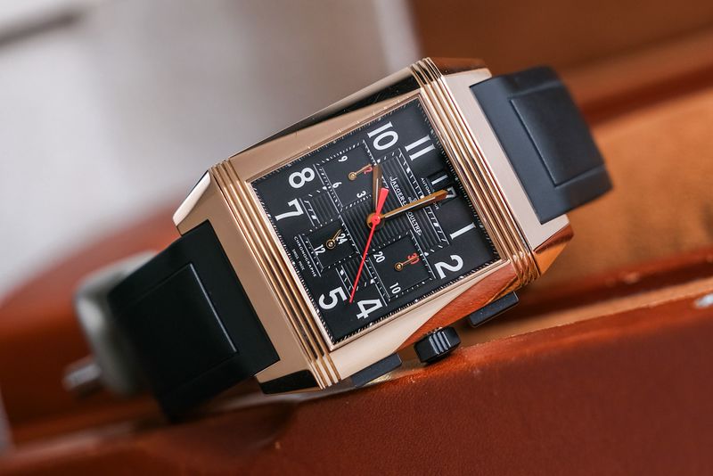 ร้านนาฬิกา Jaeger LeCoultre Reverso Squadra Chronograph 18K Rose Gold