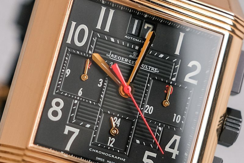 นาฬิกามือสอง Jaeger LeCoultre Reverso Squadra Chronograph 18K Rose Gold