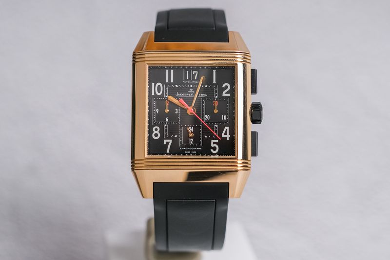 รับซื้อนาฬิกา Jaeger LeCoultre Reverso Squadra Chronograph 18K Rose Gold