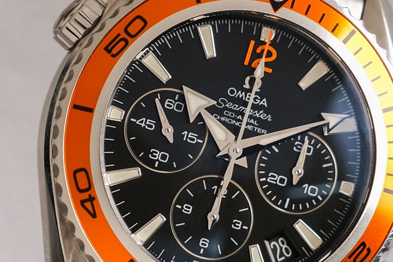 ขายนาฬิกา Omega Seamaster Planet Ocean Chronograph Orange 38mm